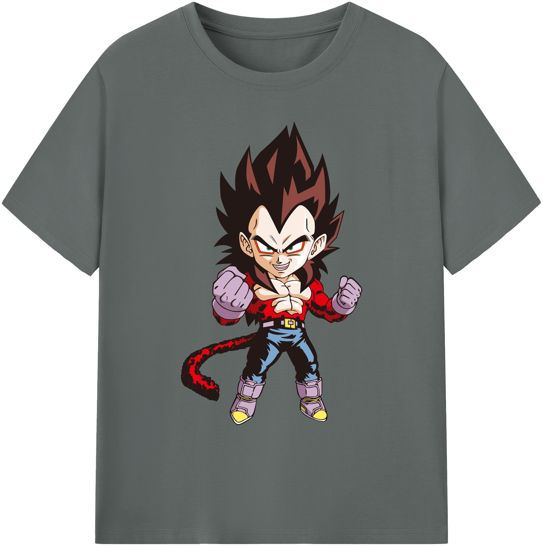 （画像用） ドラゴンボール ベジータ四世（Bejīta Yonsei）DRAGON BALL Vegeta IV 綿100％ メンズ半袖Tシャツ｜肌触りやわらか＆通気性